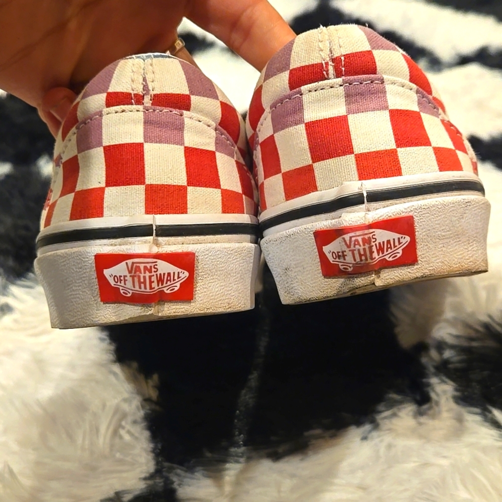 Vans Rainbow Checkered Sneakers Vibrant Canvas Style - Picture 3 of 5